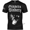 T-shirt Hardcore Men's - SINNERS ARE WINNERS - AMENOMEN -Halloween Mens Wear Store 076 2