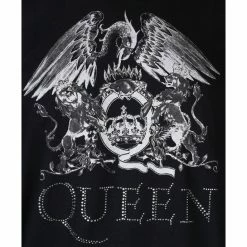 T-shirt Metal Men's Queen - Crest Logo - ROCK OFF -Halloween Mens Wear Store 098