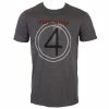 T-shirt Metal Men's Foreigner - 4 Mens - ROCK OFF -Halloween Mens Wear Store 100566 001