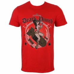 Men's T-shirt Five Finger Death Punch - Bomber Girl - Red - ROCK OFF