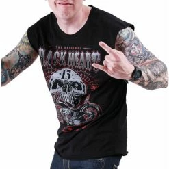 Men's Tank Top BLACK HEART - GANGLAND - BLACK -Halloween Mens Wear Store 10377 2 motorkarske triko bez rukavu black heart gangland