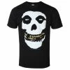 T-shirt Metal Men's Misfits - GOLD FOIL - PLASTIC HEAD -Halloween Mens Wear Store 112401 sa012