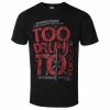 T-shirt Metal Men's Dead Kennedys - Too Drunk - ROCK OFF -Halloween Mens Wear Store 114136 sa004