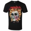 Men's T-shirt Metallica - Flower Skull - Red Logo - Black -Halloween Mens Wear Store 119311 s034