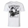 Men's T-shirt Disturbed - Sketch - WHT - ROCK OFF -Halloween Mens Wear Store 119644 wz as051