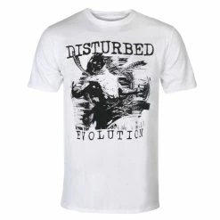 Men's T-shirt Disturbed - Sketch - WHT - ROCK OFF