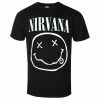 Men's T-shirt Nirvana - White Smiley - ROCK OFF -Halloween Mens Wear Store 119667 8