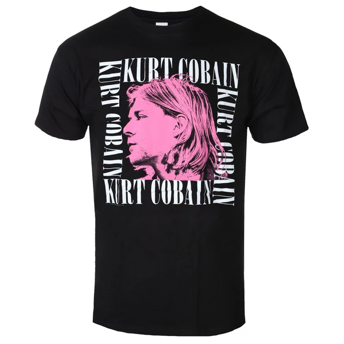 Men's T-shirt Kurt Cobain - Head Shot Frame - ROCK OFF 3 Men's T-shirt Kurt Cobain - Head Shot Frame - ROCK OFF