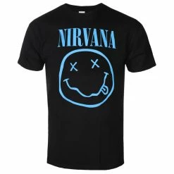 Men's T-shirt Nirvana - Blue Smiley - ROCK OFF