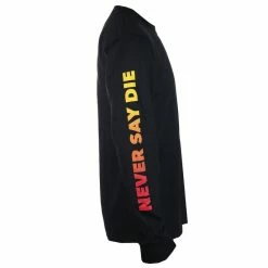 Men's T-shirt With Long Sleeve Lakai X BLack Sabbath - Never Say Die - Black -Halloween Mens Wear Store 121751 004