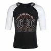 Unisex T-shirt With 3/4 Sleeves AC / DC - Hard As Rock - BL / WHT Raglan - ROCK OFF 1 Unisex T-shirt With 3/4 Sleeves AC / DC - Hard As Rock - BL / WHT Raglan - ROCK OFF -Halloween Mens Wear Store 122075 sa008