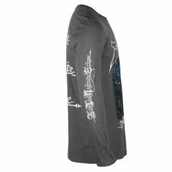 Men's T-shirt Long Sleeve EMPEROR - IN THE NIGHTSIDE ECLIPSE - CHARCOAL - PLASTIC HEAD -Halloween Mens Wear Store 123443 sa023