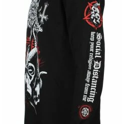 Men's T-shirt Long Sleeve DARK FUNERAL - SOCIAL DISTANCING - RAZAMATAZ -Halloween Mens Wear Store 124866 sa004