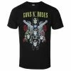 Men's T-shirt Guns N' Roses - Pistols & Roses - Black - ROCK OFF -Halloween Mens Wear Store 125374 as010