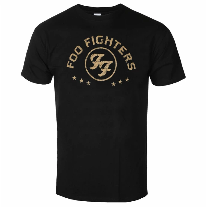 Men's T-shirt Foo Fighters - Arched Stars - Black - ROCK OFF 3 Men's T-shirt Foo Fighters - Arched Stars - Black - ROCK OFF