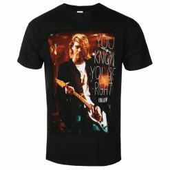 Men's T-shirt Nirvana - Kurt Cobain - You Know You're Right - Black - ROCK OFF