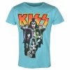 Men's T-shirt Kiss - Neon Band - BLUE - ROCK OFF -Halloween Mens Wear Store 126222 wa009