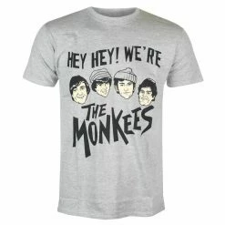 Men's T-shirt Monkees - Hey Hey! - GREY - ROCK OFF