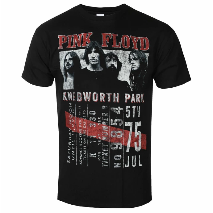 Men's T-shirt Pink Floyd - Knebworth '75 BL ECO - ROCK OFF 3 Men's T-shirt Pink Floyd - Knebworth '75 BL ECO - ROCK OFF