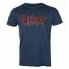 Men's T-shirt Slipknot - Logo Snow Wash NAVY - ROCK OFF 2 Men's T-shirt Slipknot - Logo Snow Wash NAVY - ROCK OFF -Halloween Mens Wear Store 126271 wa006