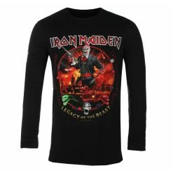 Men's T-shirt Long Sleeve Iron Maiden - Nights Of The Dead BL - ROCK OFF