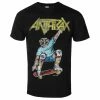 Men's T-shirt Anthrax - Spreading Skater Notman Vintage BL - ROCK OFF 1 Men's T-shirt Anthrax - Spreading Skater Notman Vintage BL - ROCK OFF -Halloween Mens Wear Store 126296 wq042