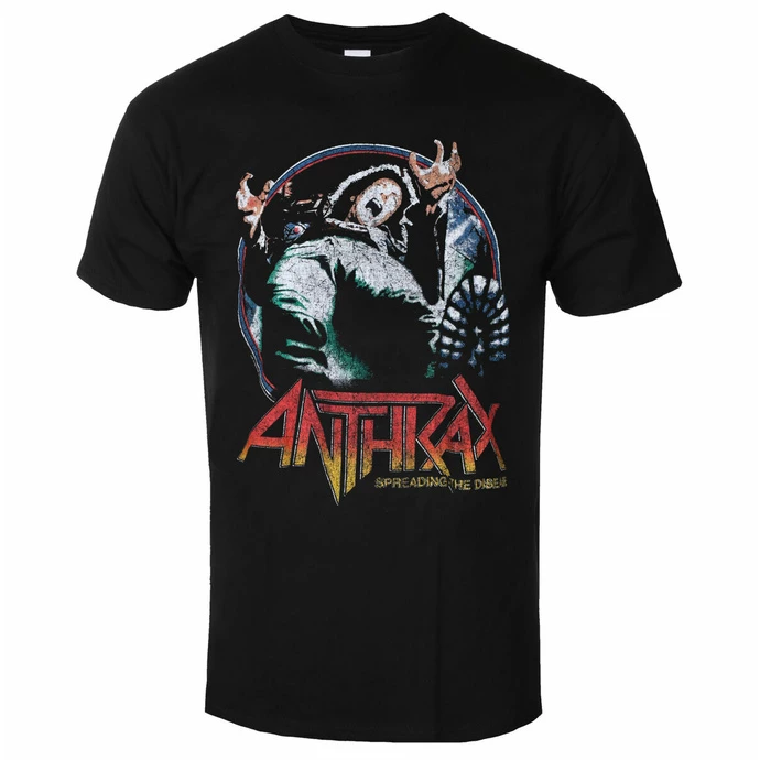 Men's T-shirt Anthrax - Spreading Vignette BL - ROCK OFF 3 Men's T-shirt Anthrax - Spreading Vignette BL - ROCK OFF