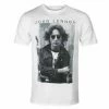 Men's T-shirt John Lennon - Windswept WHT - ROCK OFF 2 Men's T-shirt John Lennon - Windswept WHT - ROCK OFF -Halloween Mens Wear Store 126315 aaw007