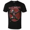 Men's T-shirt Iron Maiden - Eddie Archer Red Circle BL - ROCK OFF -Halloween Mens Wear Store 126366 saw008