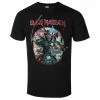 Men's T-shirt Iron Maiden - Eddie Warrior Circle BL - ROCK OFF -Halloween Mens Wear Store 126368 saw003