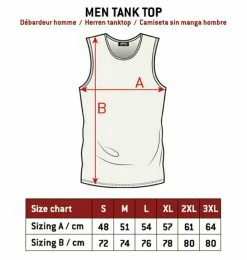 Men's Tank Top (jersey) HYRAW - VIKING -Halloween Mens Wear Store 127870 hyraw debardeur homme dishonor black 5