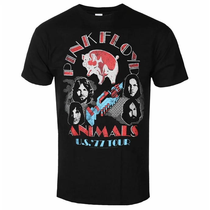 Men's T-shirt Pink Floyd - Animals US Tour 1977 - Black 3 Men's T-shirt Pink Floyd - Animals US Tour 1977 - Black