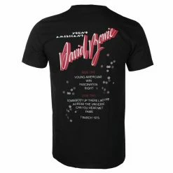 Men's T-shirt David Bowie - Young Americans - BLACK - ROCK OFF -Halloween Mens Wear Store 128155 sa005