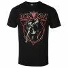 Men's T-shirt Bon Jovi - Triangle Overlap - BLACK - ROCK OFF