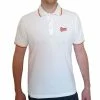 Men's T-shirt David Bowie - Flash - Logo Uni - WHT Polo - ROCK OFF -Halloween Mens Wear Store 17cutoass