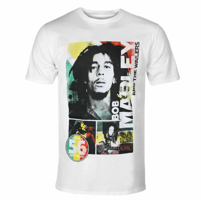Men's T-shirt Bob Marley - 56 Hope Road Rasta - ROCK OFF 3 Men's T-shirt Bob Marley - 56 Hope Road Rasta - ROCK OFF