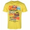 Men's T-shirt Clash - Singles Collage - YELLOW - ROCK OFF -Halloween Mens Wear Store 666 035