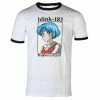 Men's T-shirt Blink 182 - Anime Ringer - WHITE - ROCK OFF