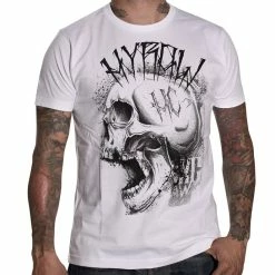 Men's T-shirt HYRAW - Punk Shit - White