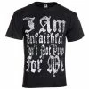 T-shirt Hardcore Men's - I Am Unfaithful - AMENOMEN -Halloween Mens Wear Store 86123 1