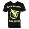 T-shirt Metal Men's Black Sabbath - Never Day Die - BRAVADO -Halloween Mens Wear Store 89173 1