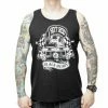 Men's Tank Top BLACK HEART - HOT RODER SKUL L - BLACK -Halloween Mens Wear Store 9004 hot roder skull