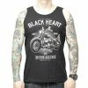 Men's Tank Top BLACK HEART - MOTOR CYCLE - BLACK -Halloween Mens Wear Store 9019 tilko black heart motorcycle