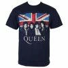 T-shirt Men Queen - Vintage Union Jack - ROCK OFF -Halloween Mens Wear Store 90318 1