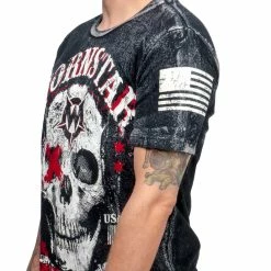 T-shirt Hardcore Men's - Death Mechanic - WORNSTAR -Halloween Mens Wear Store 91258 6
