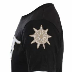 T-shirt Metal Men's Slipknot - Logo & Star Applique Slub - ROCK OFF 8 T-shirt Metal Men's Slipknot - Logo & Star Applique Slub - ROCK OFF -Halloween Mens Wear Store 92111