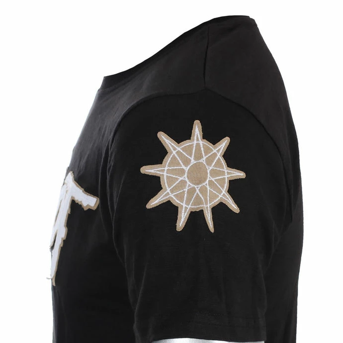 T-shirt Metal Men's Slipknot - Logo & Star Applique Slub - ROCK OFF 5 T-shirt Metal Men's Slipknot - Logo & Star Applique Slub - ROCK OFF - Image 3