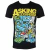 T-shirt Metal Men's Asking Alexandria - Killer Robot - ROCK OFF -Halloween Mens Wear Store 92249 1