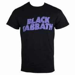 T-shirt Metal Men's Black Sabbath - Wavy Logo - ROCK OFF