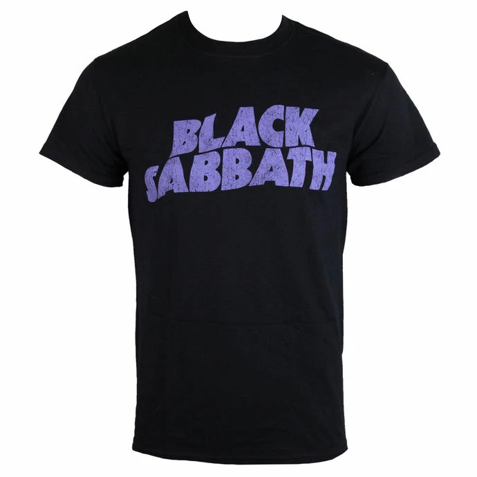 T-shirt Metal Men's Black Sabbath - Wavy Logo - ROCK OFF 3 T-shirt Metal Men's Black Sabbath - Wavy Logo - ROCK OFF